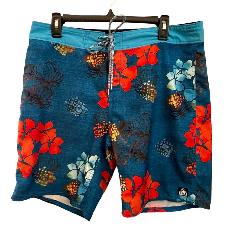 Reef Board Shorts - Blue Tropical - 33